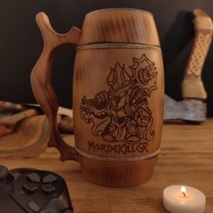 MordeKillGr beer mug, elia woodcrafts